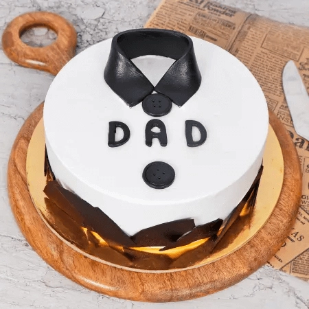 Classic Shirt Theme Chocolate Cake For Dad