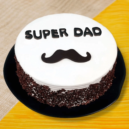 Super Dad Fathers Day Black Forest Cake Half Kg